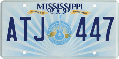 MS license plate ATJ447