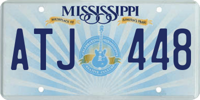 MS license plate ATJ448