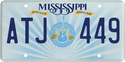 MS license plate ATJ449