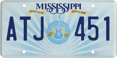 MS license plate ATJ451