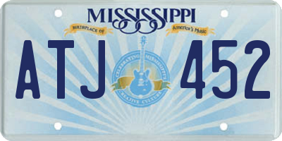 MS license plate ATJ452