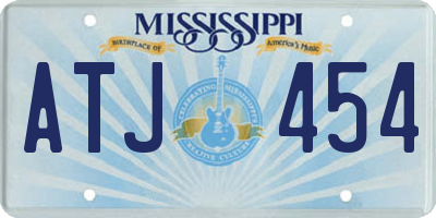 MS license plate ATJ454