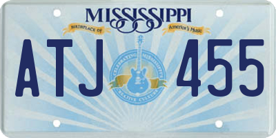 MS license plate ATJ455