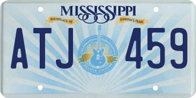 MS license plate ATJ459