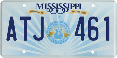 MS license plate ATJ461