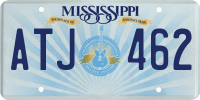 MS license plate ATJ462