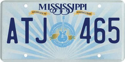 MS license plate ATJ465