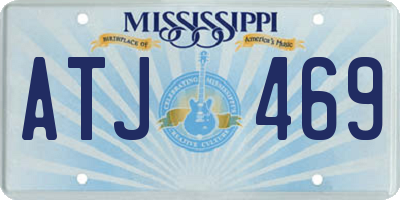 MS license plate ATJ469