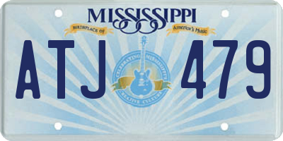 MS license plate ATJ479