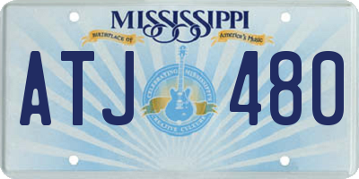 MS license plate ATJ480