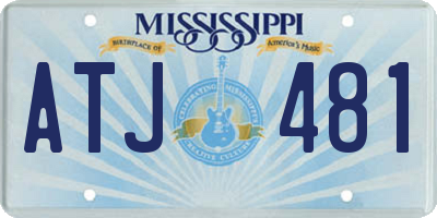 MS license plate ATJ481