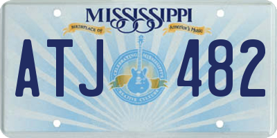 MS license plate ATJ482