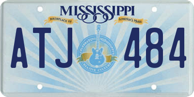 MS license plate ATJ484