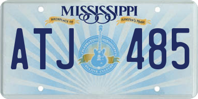MS license plate ATJ485