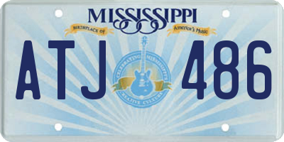 MS license plate ATJ486