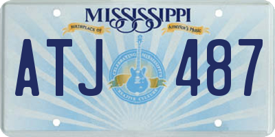 MS license plate ATJ487