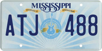 MS license plate ATJ488