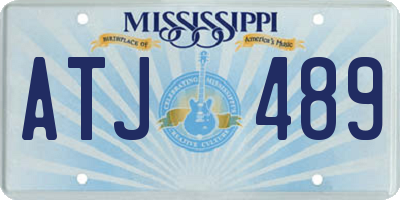 MS license plate ATJ489
