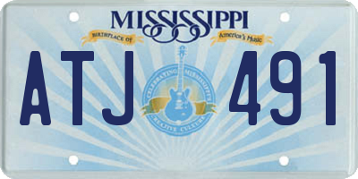 MS license plate ATJ491