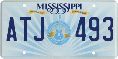 MS license plate ATJ493