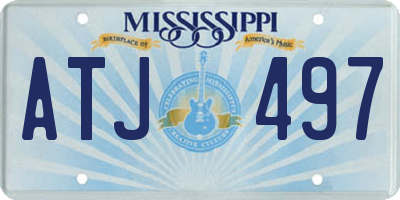 MS license plate ATJ497