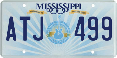 MS license plate ATJ499