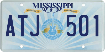 MS license plate ATJ501