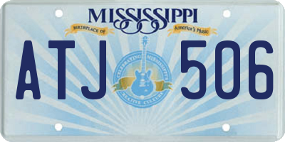 MS license plate ATJ506