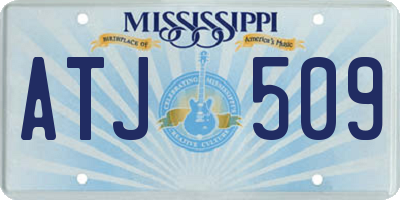 MS license plate ATJ509