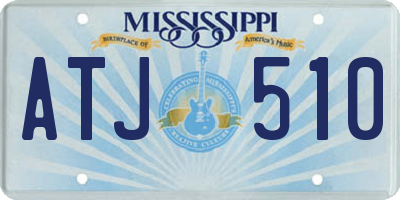 MS license plate ATJ510