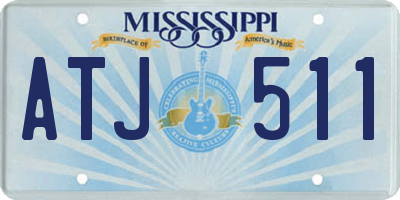 MS license plate ATJ511