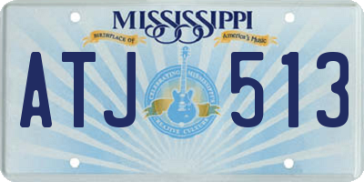 MS license plate ATJ513