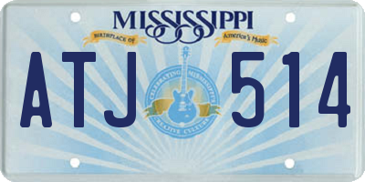 MS license plate ATJ514