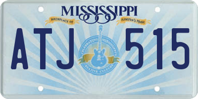 MS license plate ATJ515