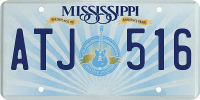 MS license plate ATJ516