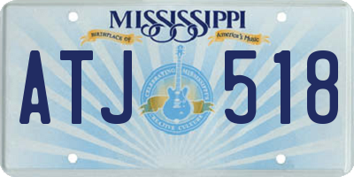MS license plate ATJ518