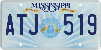 MS license plate ATJ519