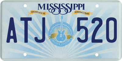 MS license plate ATJ520
