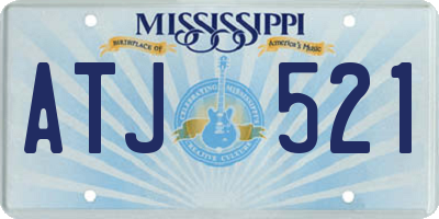 MS license plate ATJ521