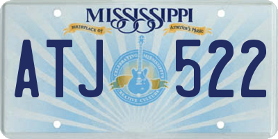 MS license plate ATJ522