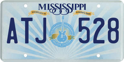 MS license plate ATJ528