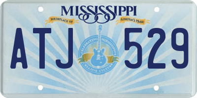 MS license plate ATJ529