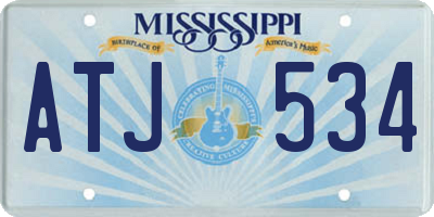 MS license plate ATJ534