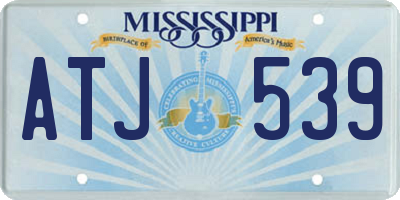 MS license plate ATJ539