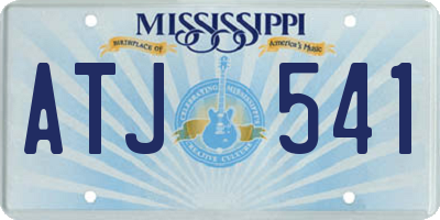 MS license plate ATJ541