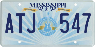 MS license plate ATJ547