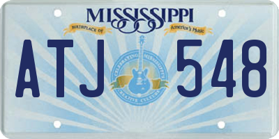 MS license plate ATJ548