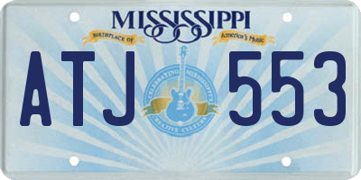 MS license plate ATJ553