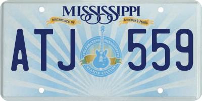 MS license plate ATJ559