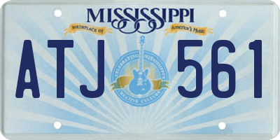 MS license plate ATJ561